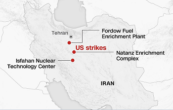 Iranian sites struck